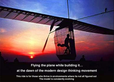 Building the plane while flying it