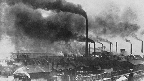 Industrial pollution in late-19th-century Widnes, England