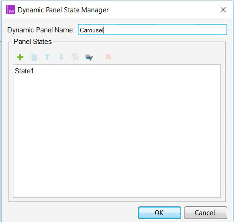 Dynamic Panel State Manager dialog box